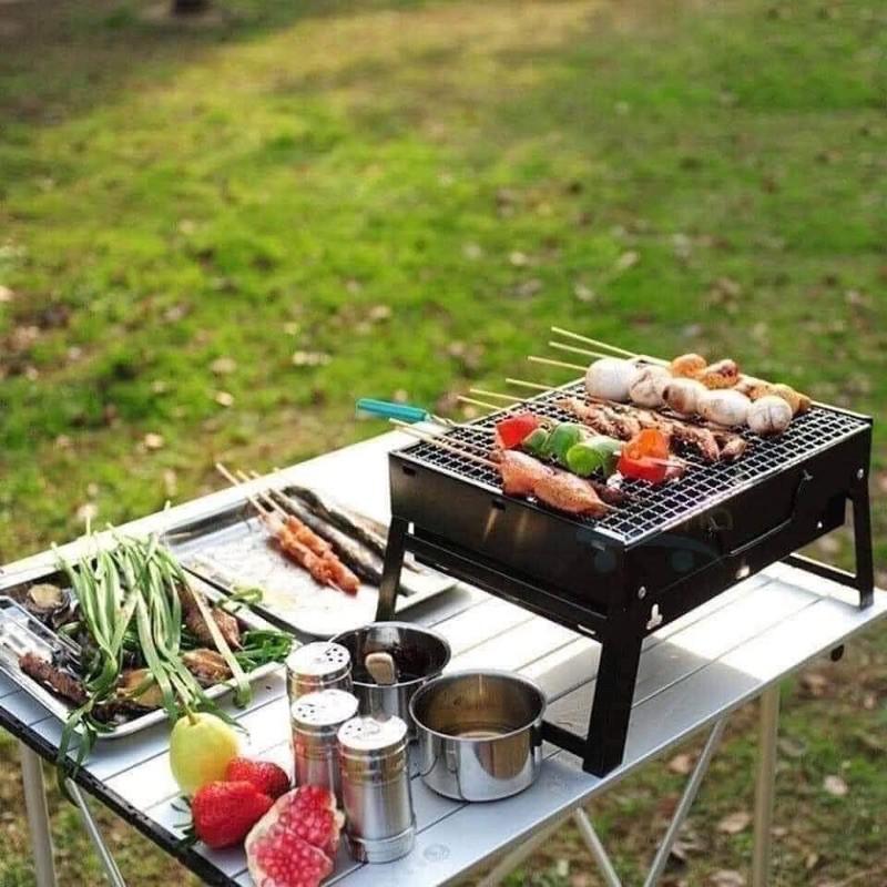 Bếp nướng than hoa vuông BBQ cao cấp