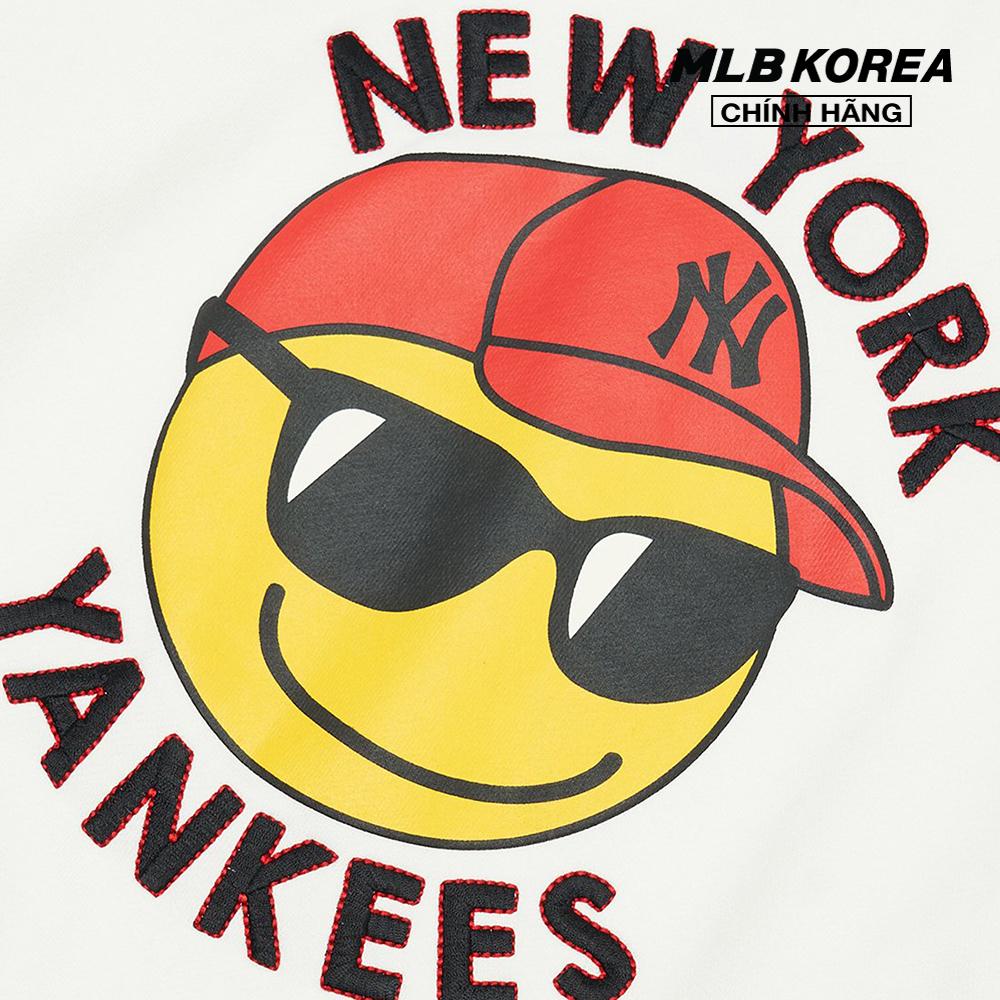 MLB - Áo sweatshirt tay dài phom suông Smile Overfit 3AMTN0424-50IVS