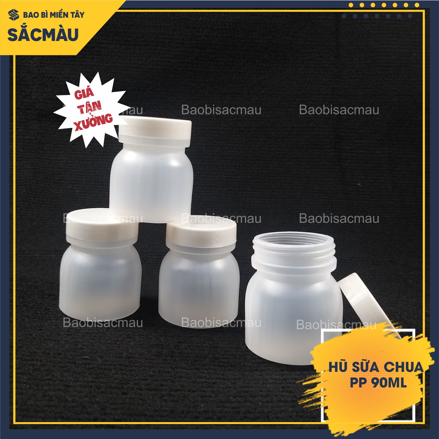 50 HŨ ĐỰNG SỮA CHUA 90ML