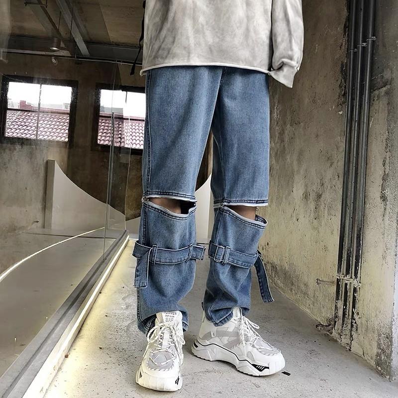 Quần baggy ống rộng khoá gối