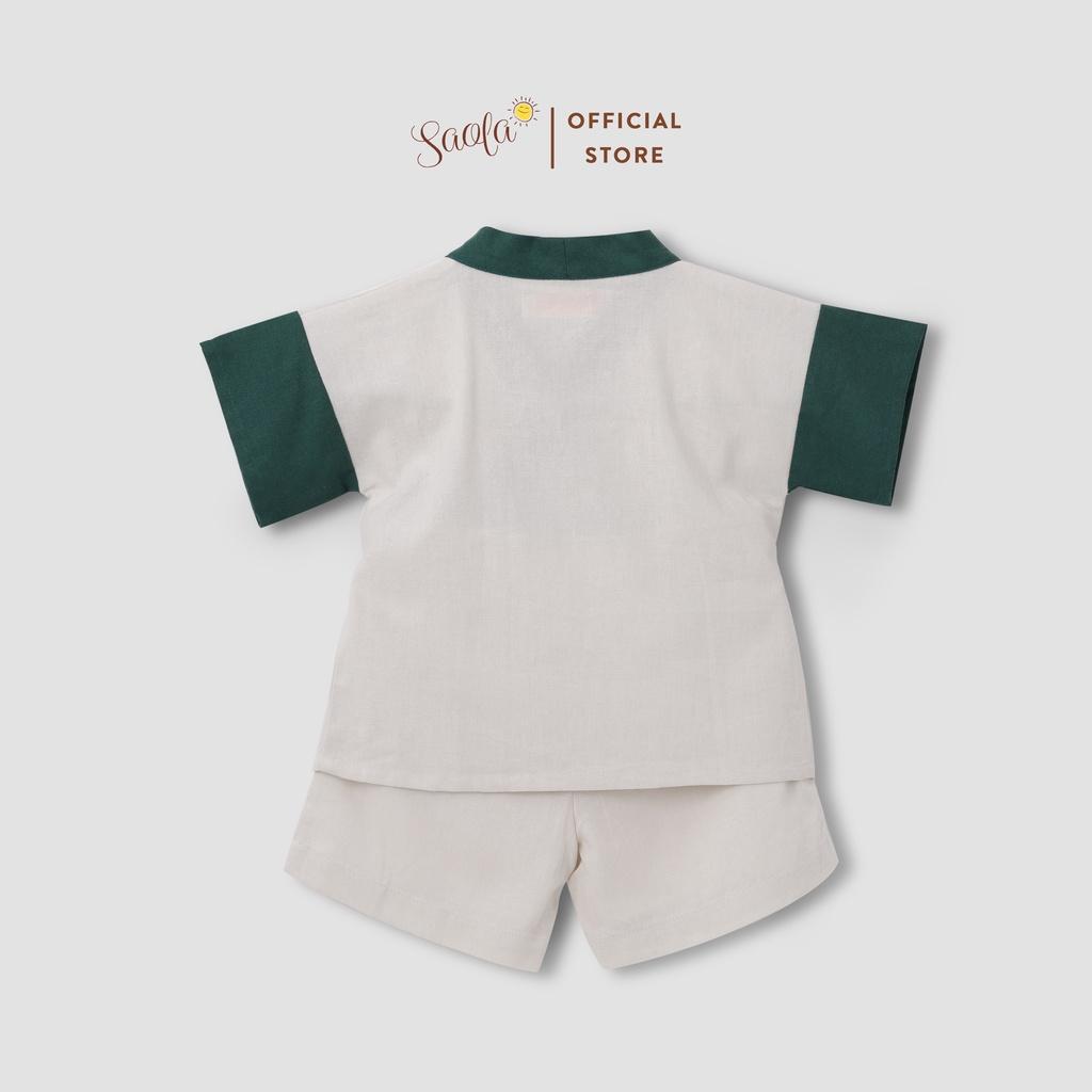 Bộ Áo Quần Linen Thoáng Mát Cho Bé Trai / Bé Gái - JINBEI SET - SEL003 - SAOLA CLOTHING