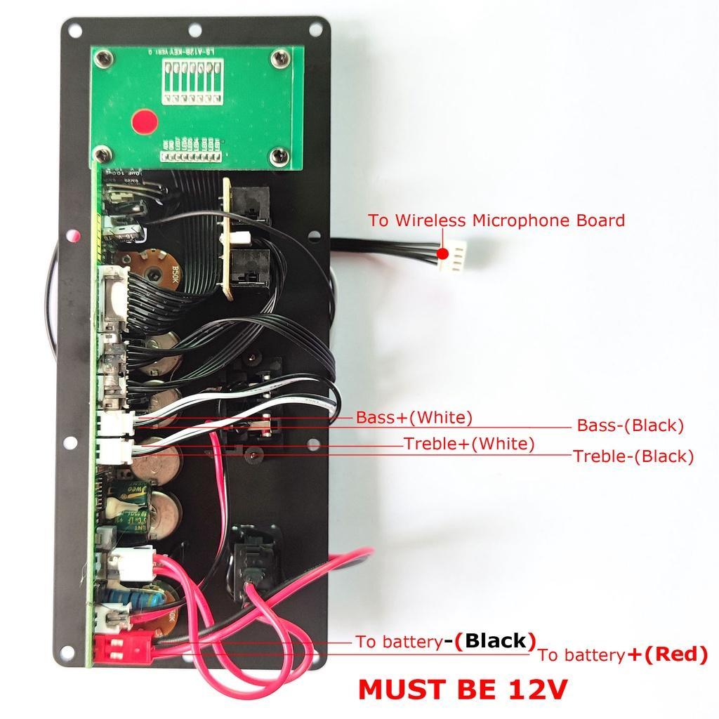 Bảng Mạch Khuếch Đại Âm Thanh 12V 6-12Inch 80W Bluetooth AUX TF-Card U-Disk Chuyên Dụng