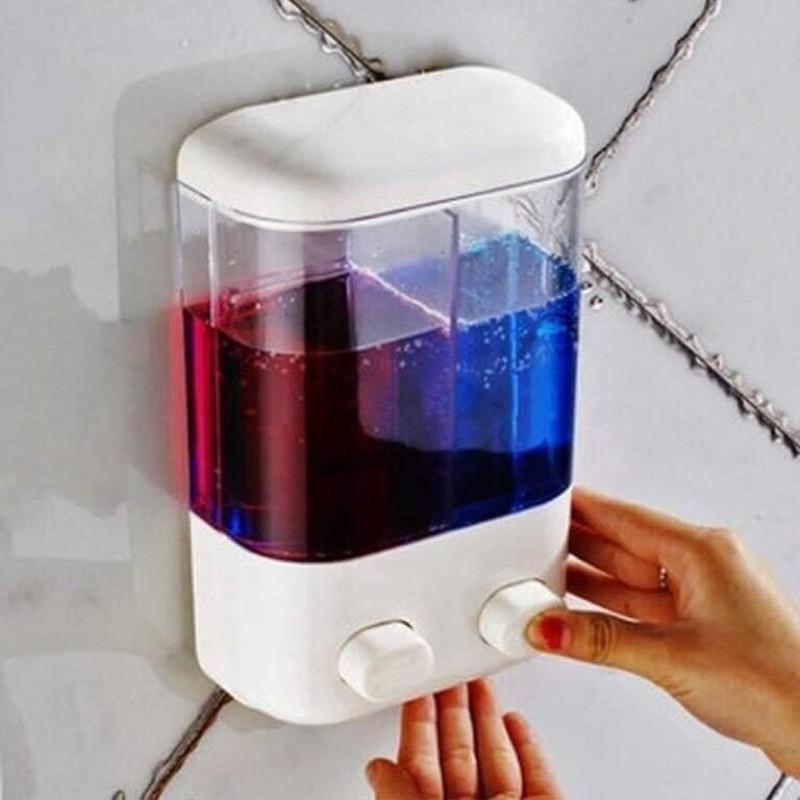 Hộp đựng nước rửa bát/ sữa tắm/ dầu gội 2 ngăn