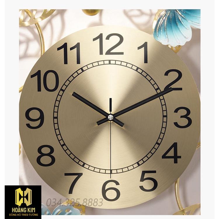 Đồng Hồ Treo Tường Đồng Hồ Trang Trí Decor hình Hồ Điệp bay lượn trang nhã, hiện đại size 75x55cm