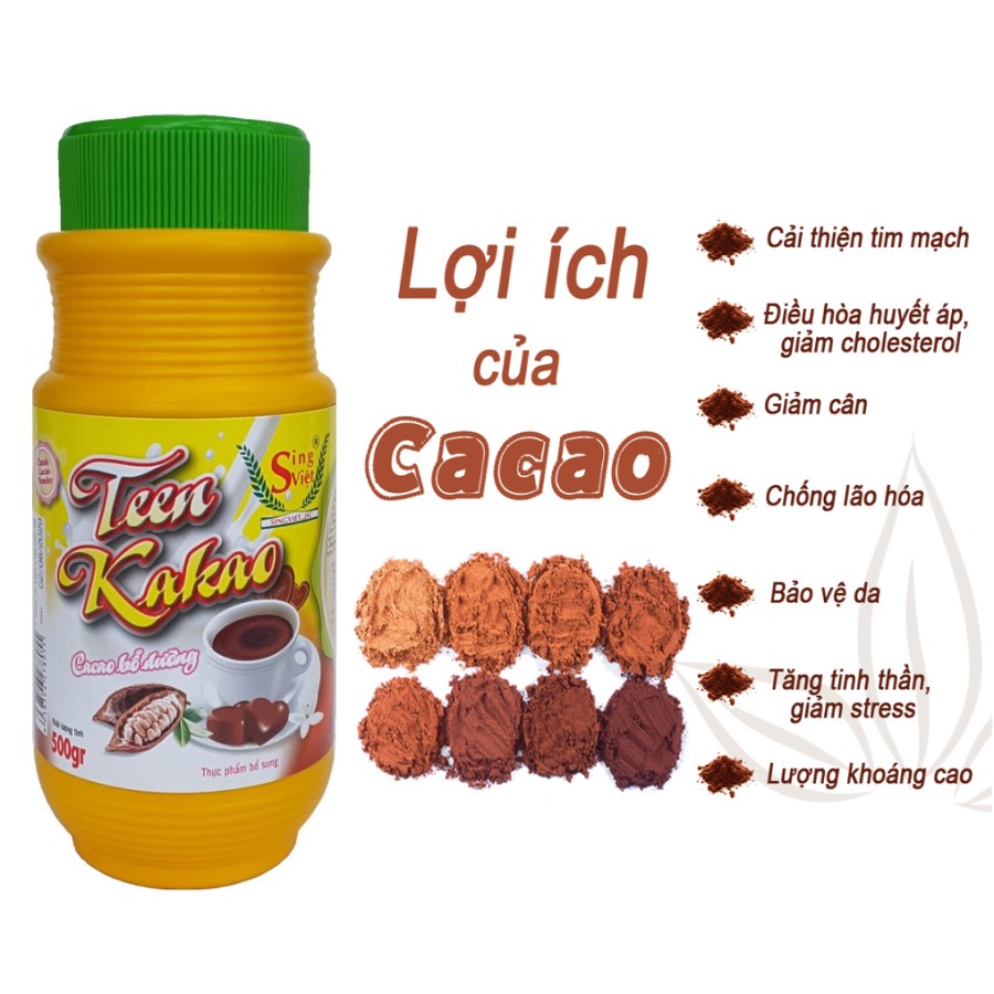 Cacao bổ dưỡng Sing Việt 500gr