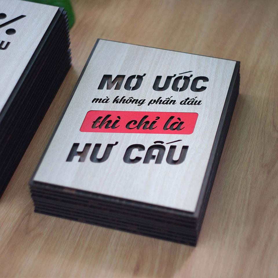 Tranh động lực TBIG116 - Mơ ước mà không phấn đấu thì chỉ là hư cấu