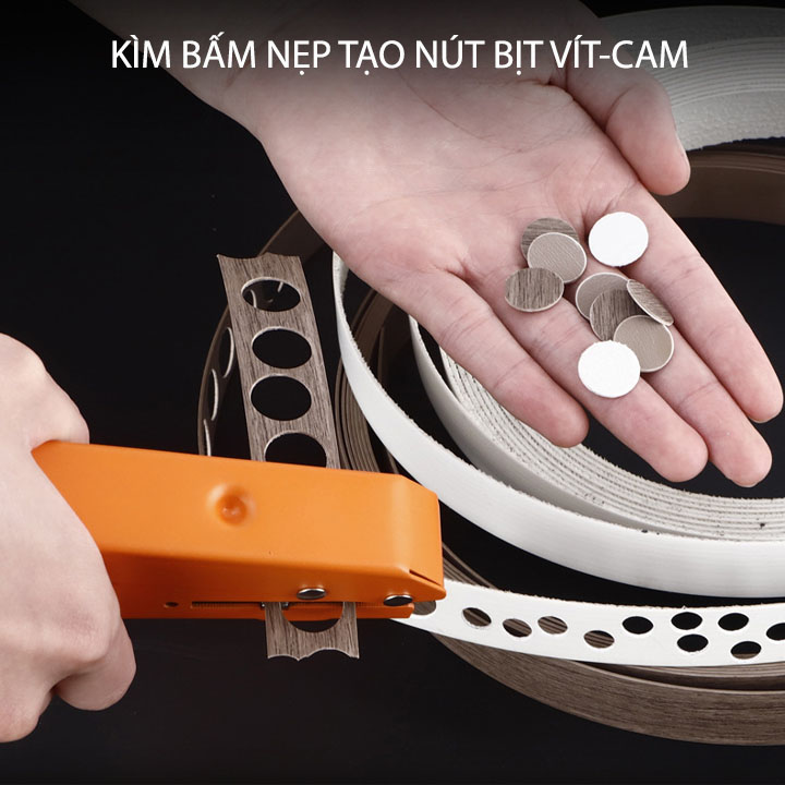 Kìm bấm nẹp tạo nút bịt đầu Vít-Cam đa năng D8mm-D10mm-D15mm tùy chọn