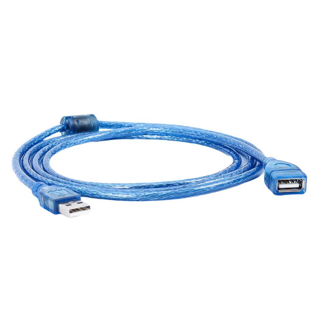 High Speed USB 2.0 Extension Cable Transparent Male To Female Cord