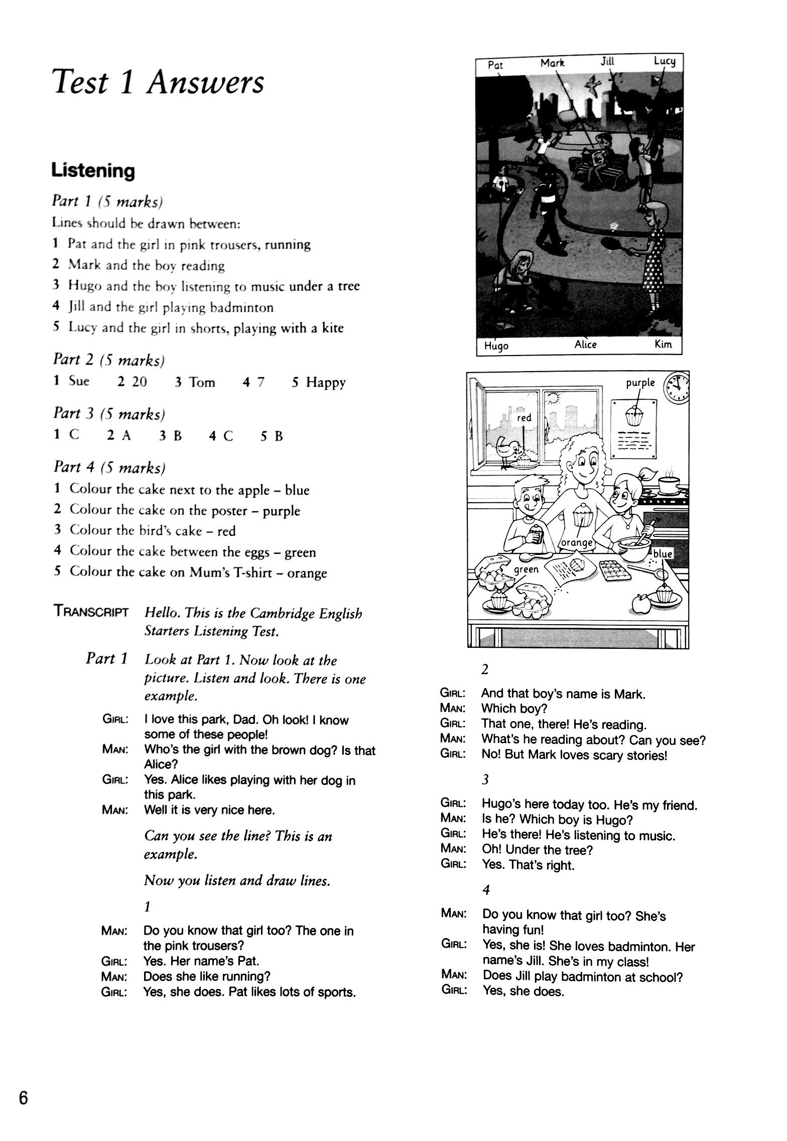 Cambridge English Young Learners 2 for Revised Exam from 2018 Starters Answer Booklet: Authentic Examination Papers