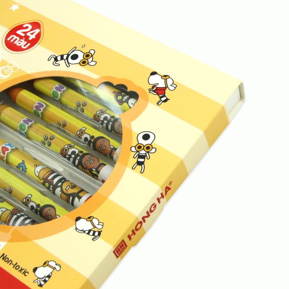 Sáp màu Hồng Hà Oringa 24 màu (8107)