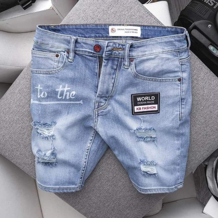 Quần Short Nam DT204XM - Short jean nam Chất Bò Cao Cấp Chất Vải Jean Coton Co Dãn Hàng Xuất Shop FRom Chuẩn Cực Đẹp
