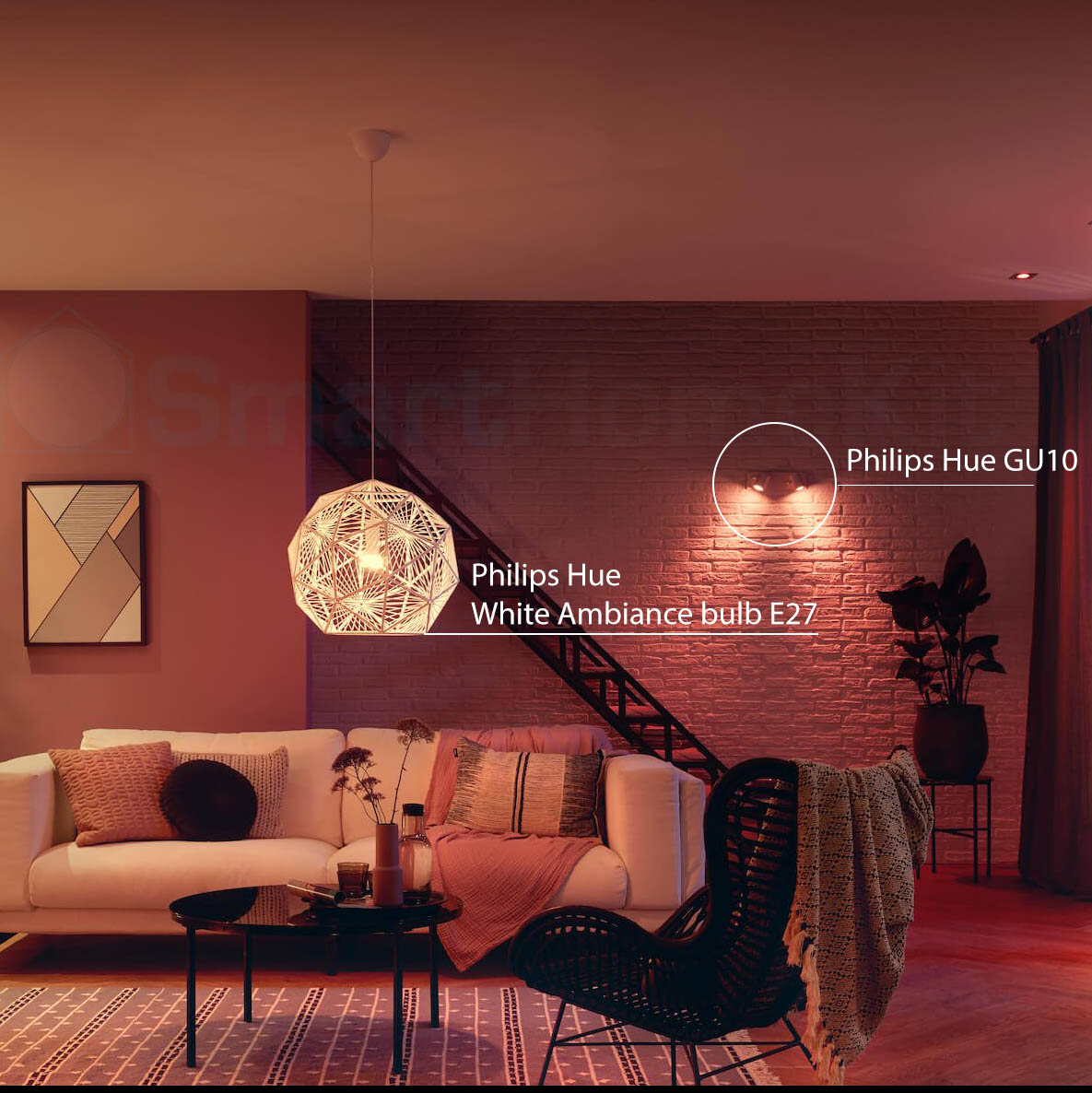 Đèn Philips Hue GU10 White and Color Ambiance Spot light 16 triệu màu - Hàng Nhập Khẩu