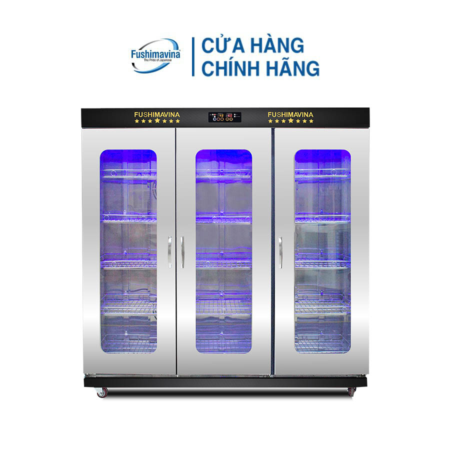 [CỬA HÀNG CHÍNH HÃNG] Tủ Sấy Bát Cánh Kính 1800L 2 Lớp Quạt Gió