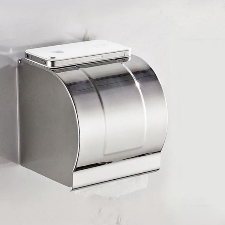 Lô giấy vệ sinh inox, hộp đựng giấy vệ sinh nhựa treo tường hàng đẹp