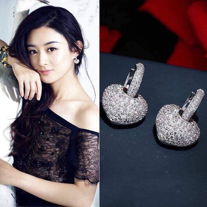 BÔNG TAI TIM ĐÁ CAO CẤP