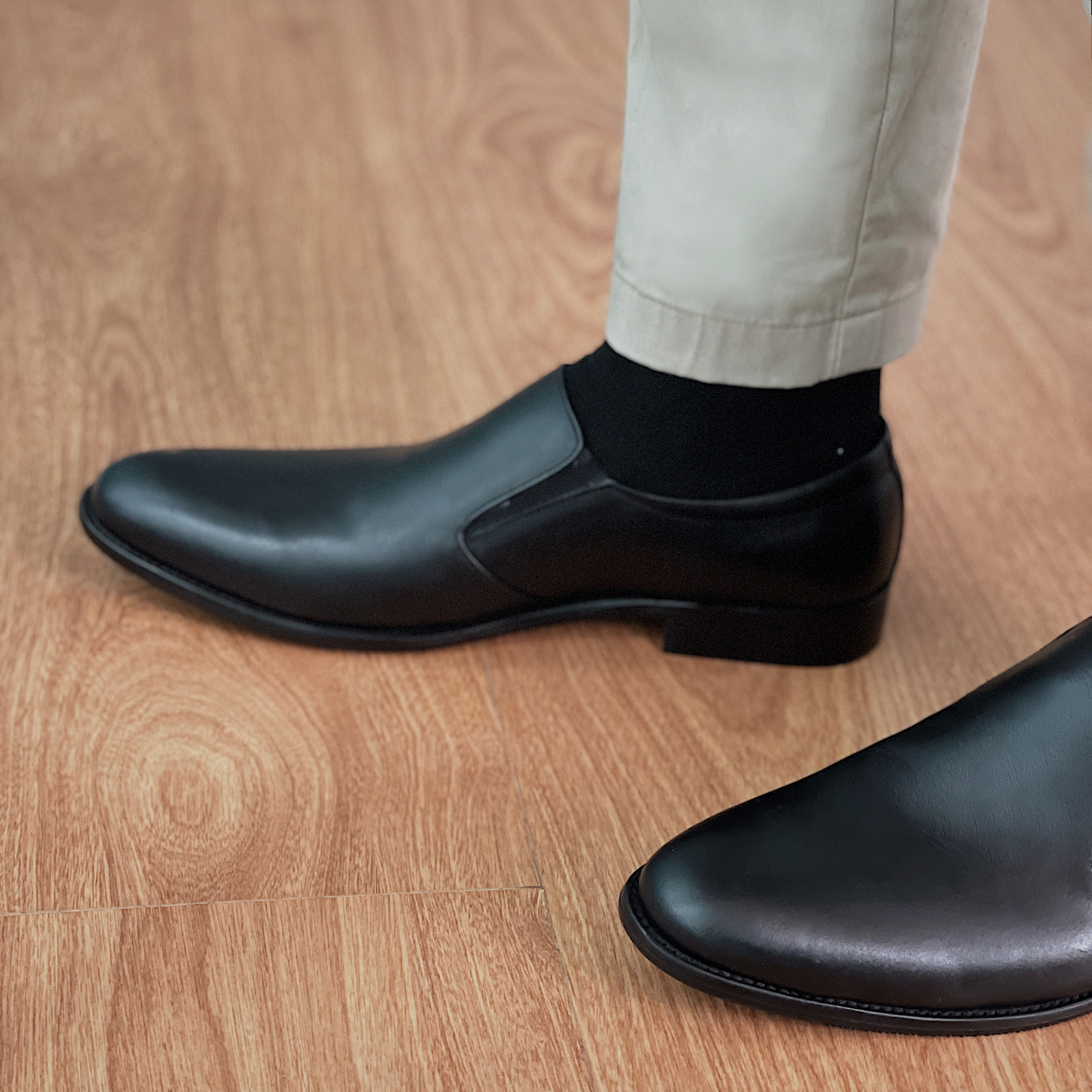 Giày lười nam Gentleman Loafer da bò thật VSMAN - Giày mọi công sở đế đúc siêu bền hợp thời trang cho quý ông - TLG041