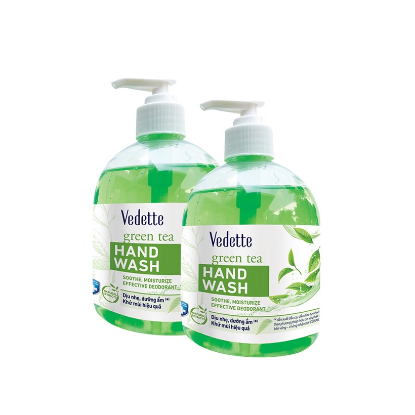 Combo 2 Nước rửa tay Vedette hương Trà xanh