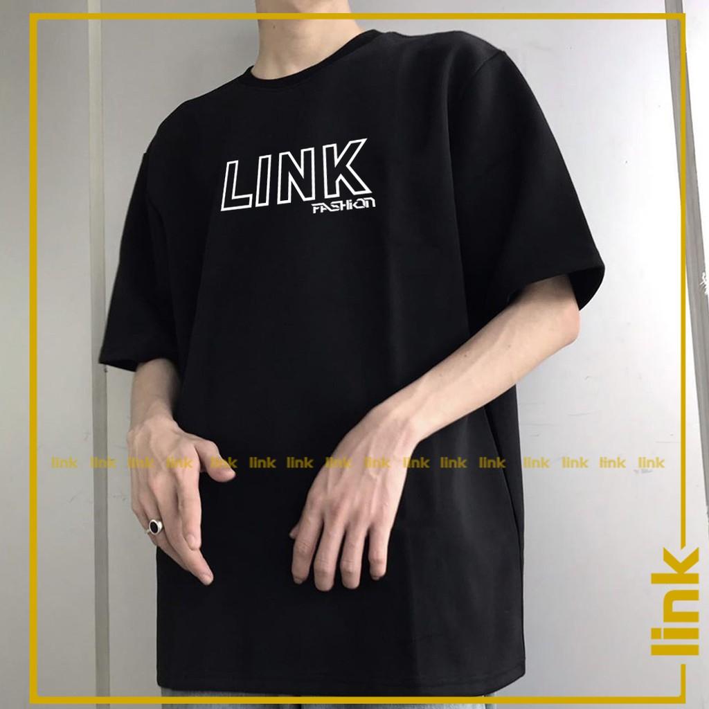 Áo thun LINK FASHION phong cách hàn quốc tay lỡ unisex