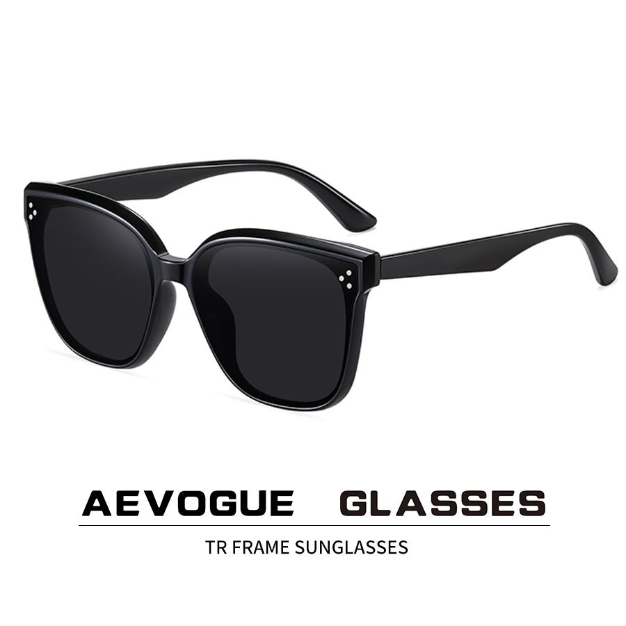 Kính Mát Nữ Kiểu Mới Dành Cho Nam Nữ Với TR90 Lớn Khung Kính Mát Thời Trang Nylon Kính Mát AE0967