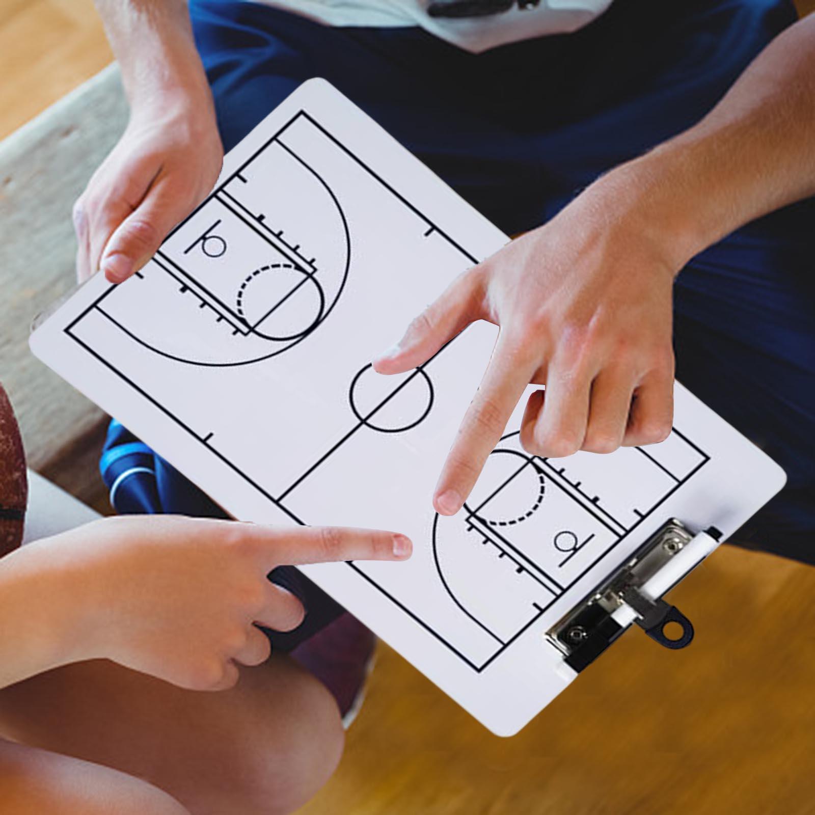 Basketball  Game Plan Demonstration Portable Coaches Clipboard
