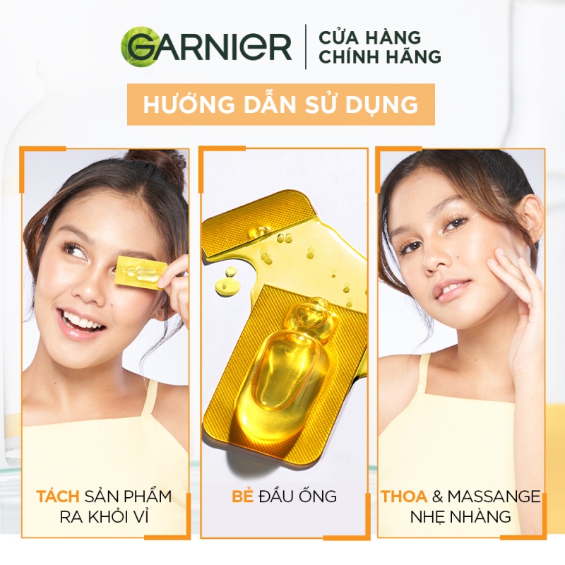 Tinh Chất Cô Đặc Tăng Cường Sáng Da Mờ Thâm Garnier New Bright Complete Vitamin C Ampoule Serum