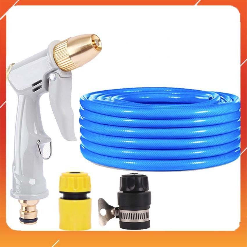 Bộ dây vòi xịt nước rửa xe, tưới cây tăng áp 3 lần, loại 20m 206846