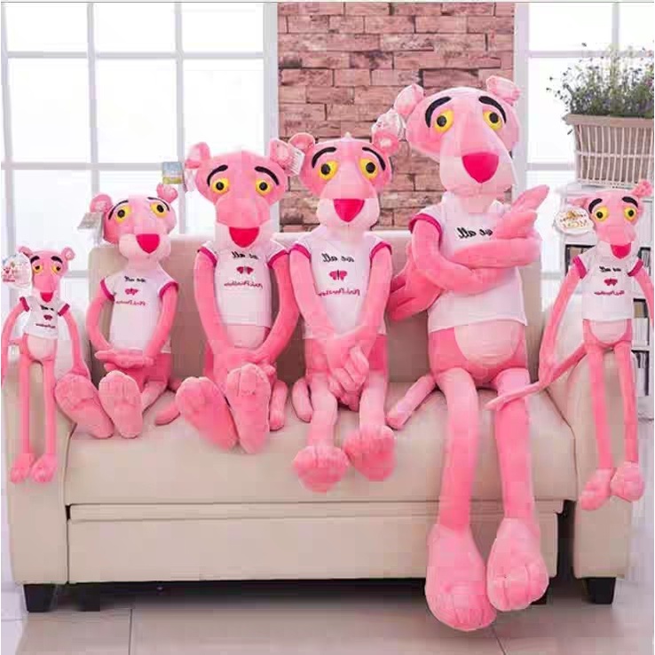 Gấu bông báo hồng Pink Panther – Quà tặng thú nhồi bông siêu dễ thương – Nhiều size từ 60 đến 130 cm – Gối ôm cho bé ngủ ngon