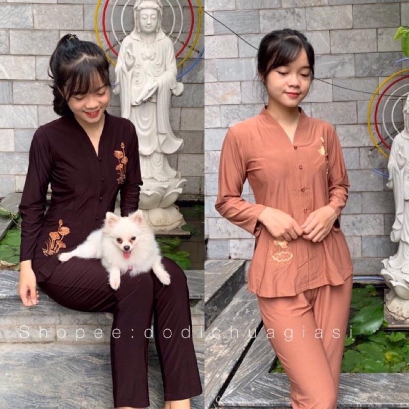 ĐỒ LAM ĐI CHÙA PHÁP PHỤC PHẬT GIÁO Thun Bà Lai