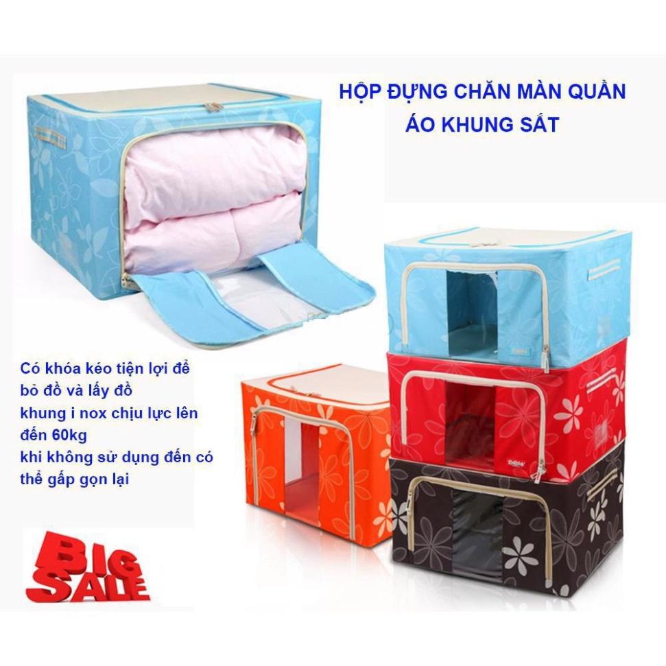 Túi đựng chăn màn quần áo khung sắt dễ dàng tháo lắp |