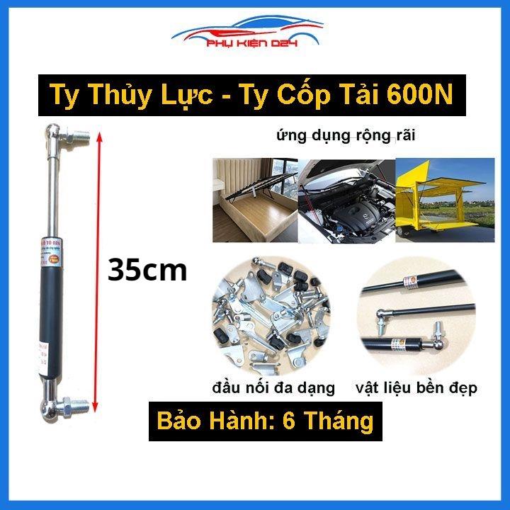 Ty thủy lực, tay nâng thanh chống cửa ty công nghiệp chịu lực 600N-60kg dài 35cm