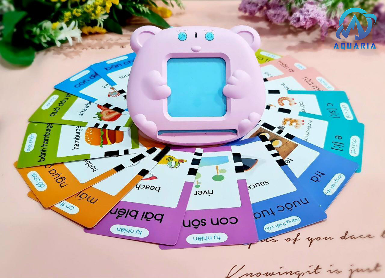 Máy Đọc Thẻ Song Ngữ Anh – Việt 112 Thẻ Flashcards Tiếng Anh Giúp Bé Học Nói Và Ghi Nhớ Tiếng Anh Bằng Hình Ảnh Sinh Động
