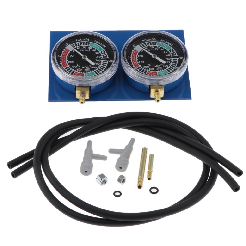 2Pcs Carb Carburetors Synchronizer Vacuum Balancer Gauge 2 Cylinder Set
