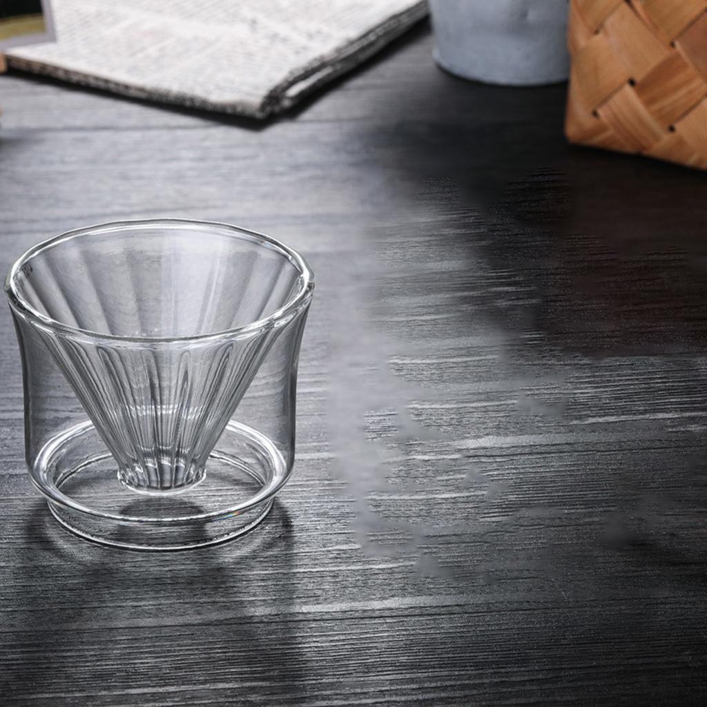 Glass Coffee Dripper Coffee Sharing Pot Removable Coffee Cone Brewer Filter