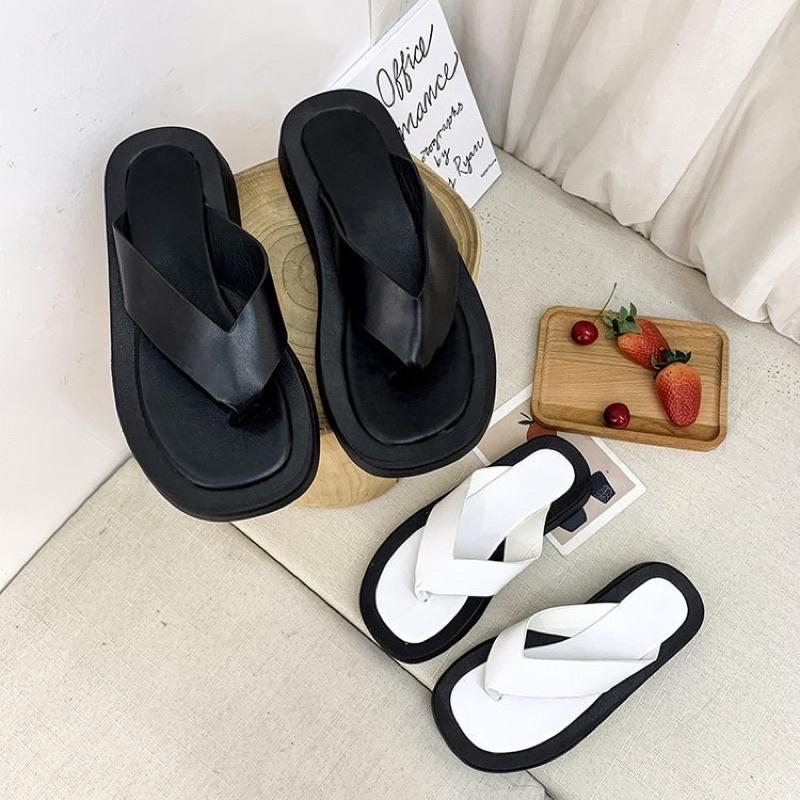Dép tông xốp 3,5cm quai da mềm bản to BIG SIZE 35-42