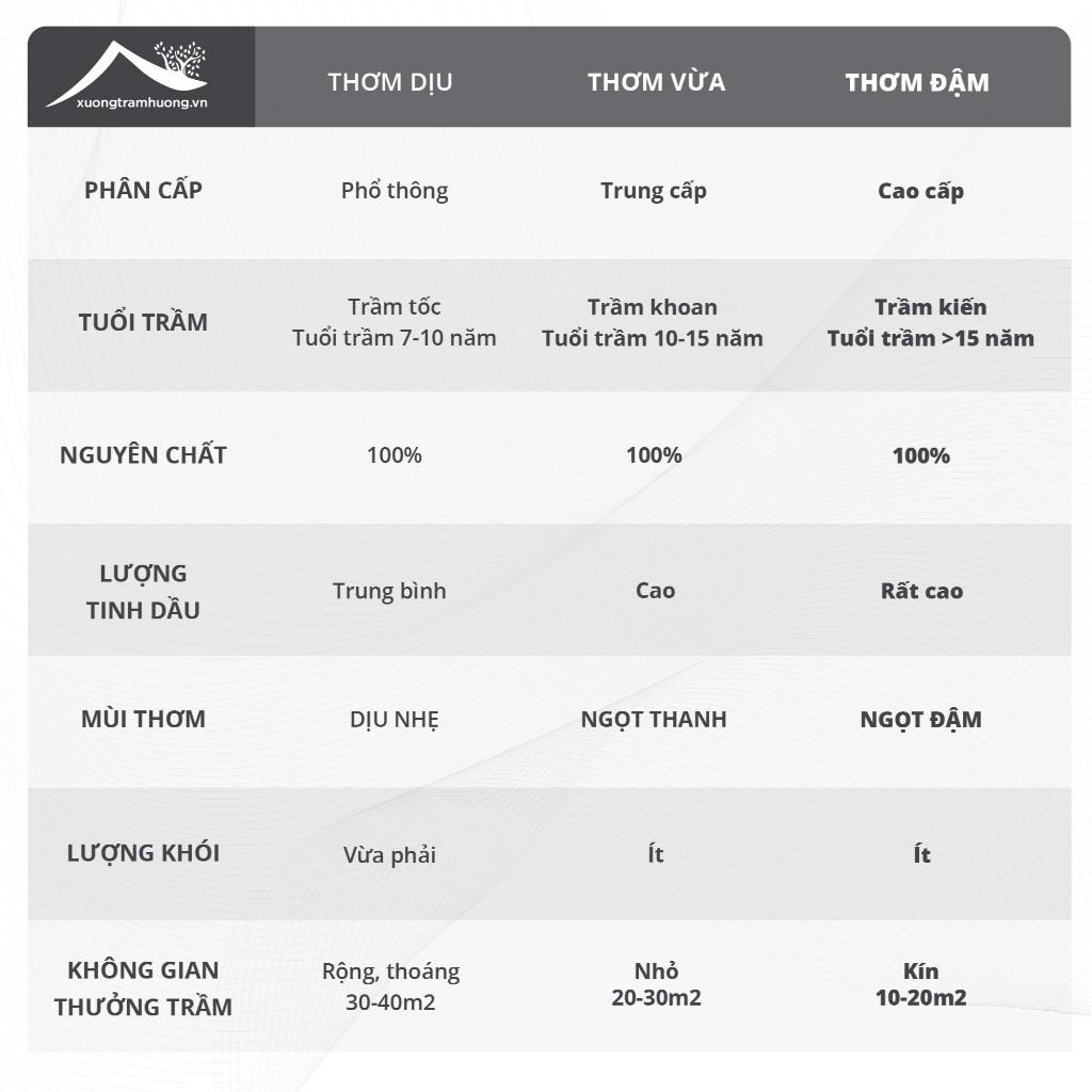 Bộ Trầm Thiền Nhang Trầm Hương Không Tăm Đế Đốt Xưởng Trầm Hương Thơm Dịu /Vừa /Đậm Yoga Thư Giãn