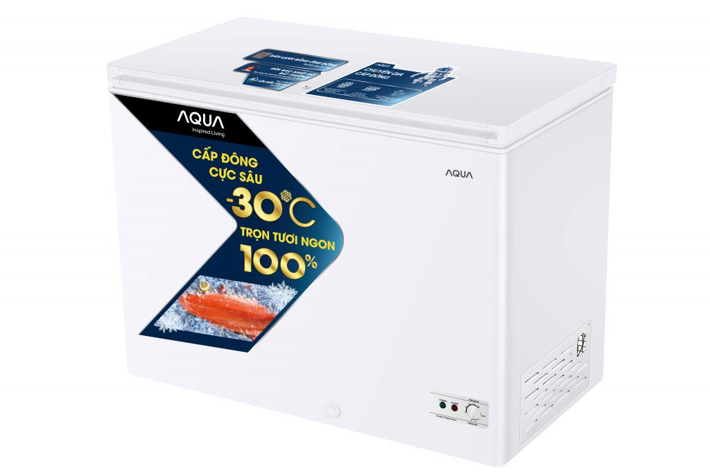 Tủ Đông Aqua 251 Lít AQF-C3501S Công nghệ làm lạnh 3D, Cấp đông nhanh, Đèn báo nguồn - Hàng chính hãng (Chỉ giao HCM)