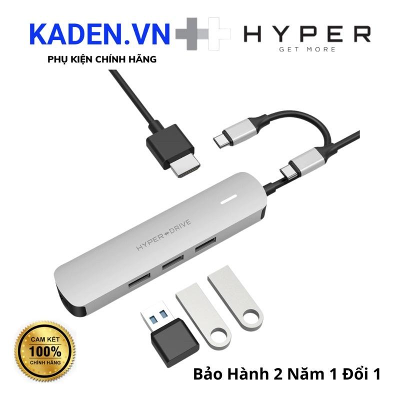 CỔNG CHUYỂN HYPERDRIVE 4K HDMI 6-IN-1 USB-C HUB - HÀNG NHẬP KHẨU