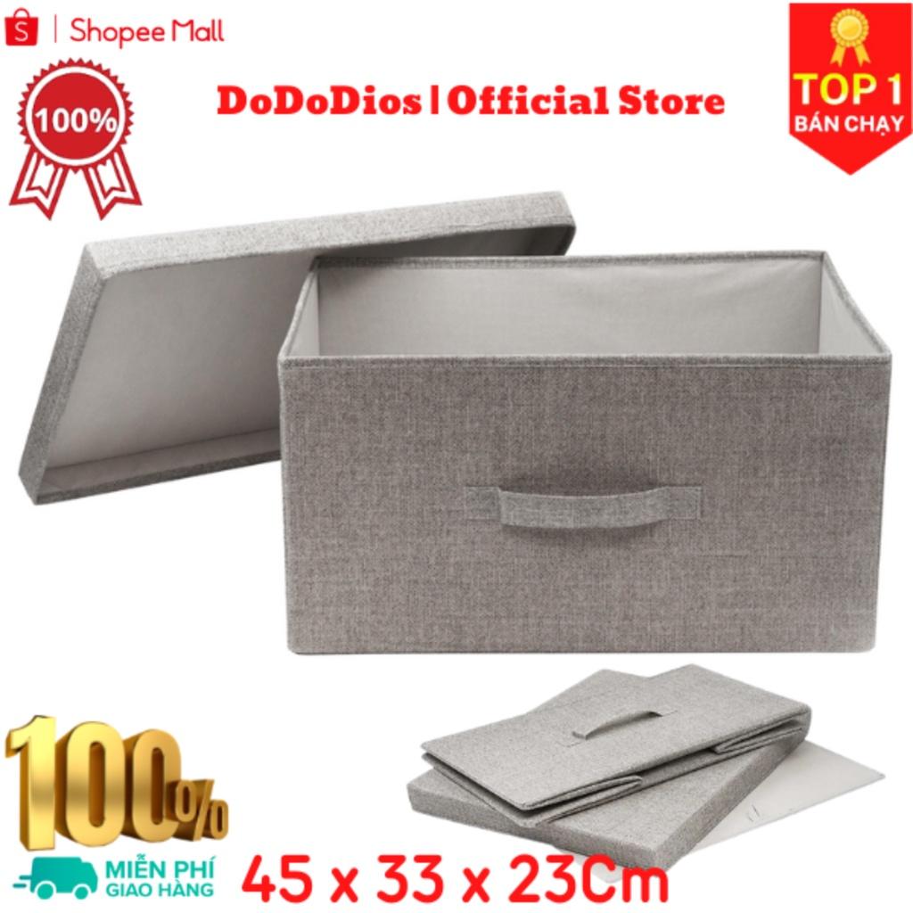 hộp vải đựng đồ lót có nắp 45x34x24cm TD3A - chính hãng DoDoDios