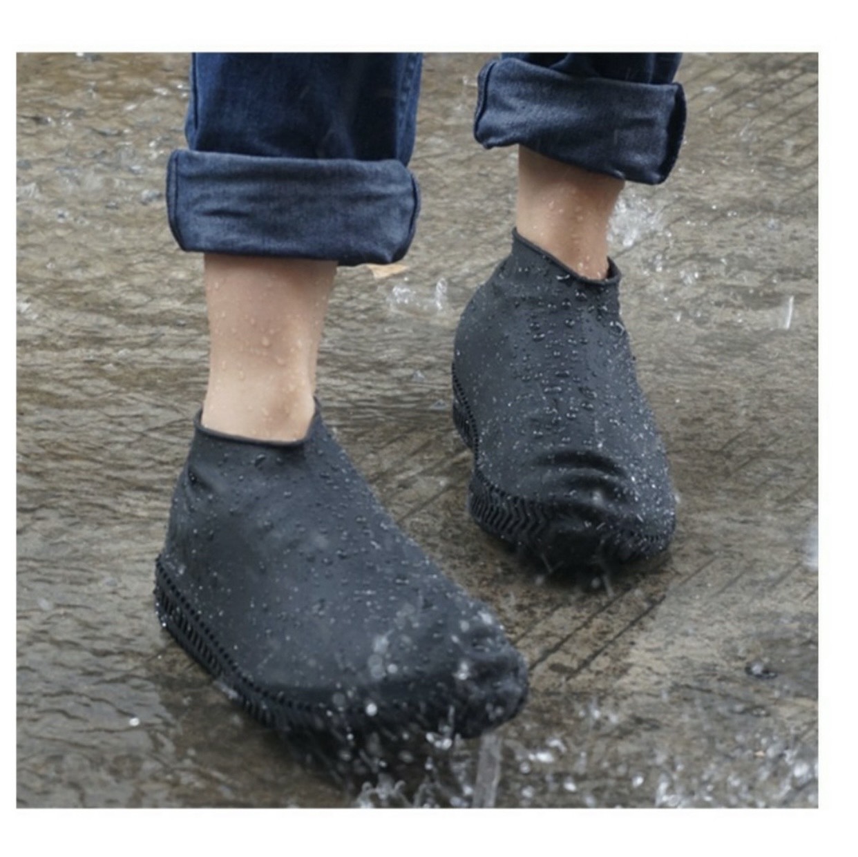 Ủng bọc giày đi mưa chống trượt PK519 - Vàng - M(36-38)