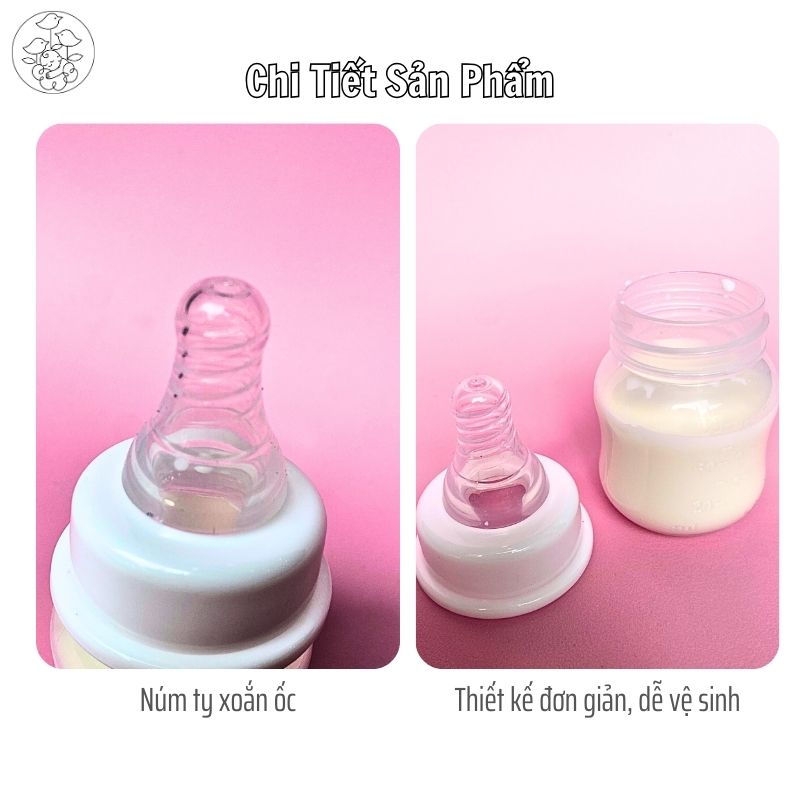 Bình sữa Loluli nhựa PP 60ml
