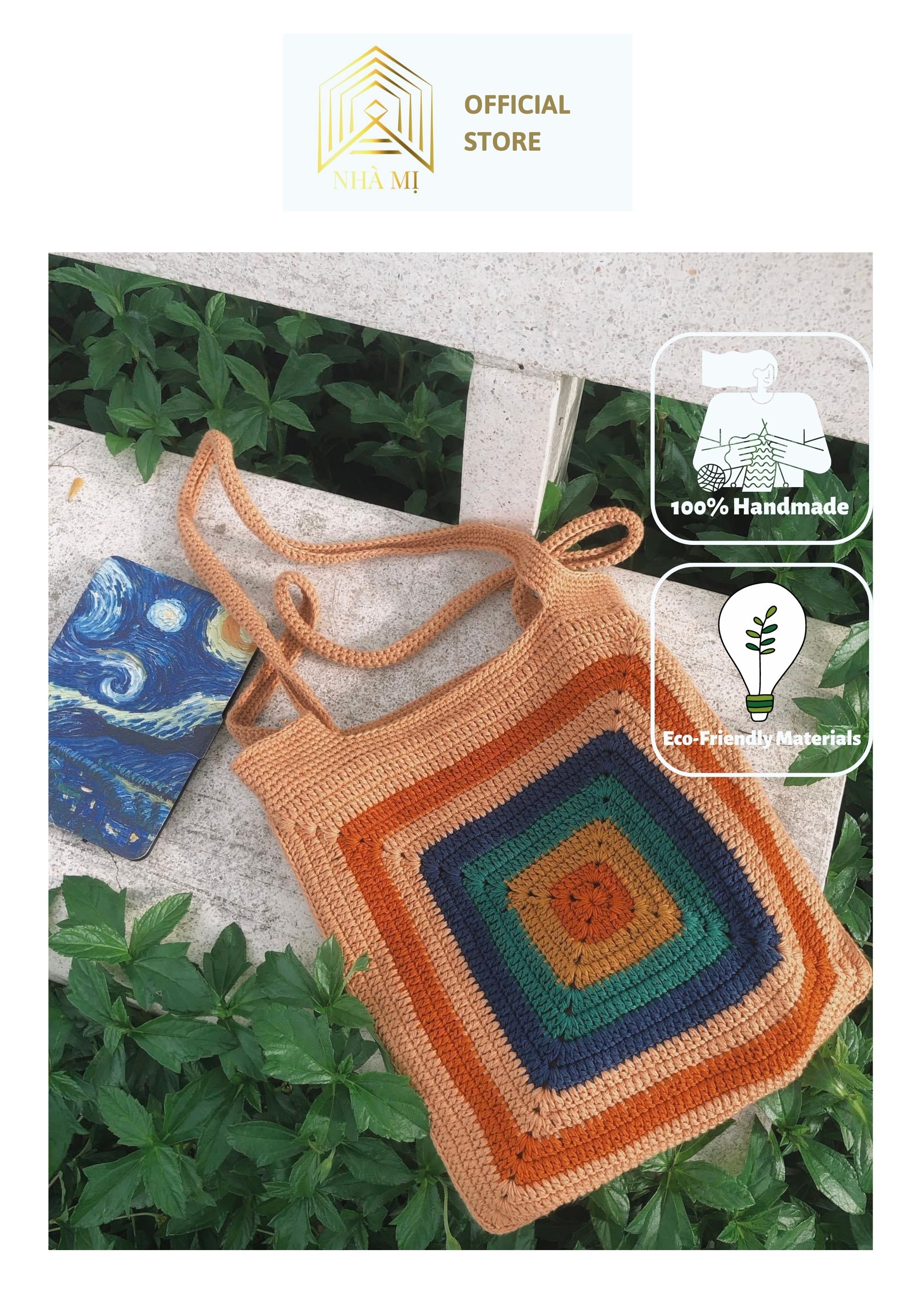 Túi handmade đan móc thủ công NHÀ MỊ - Morocco bag
