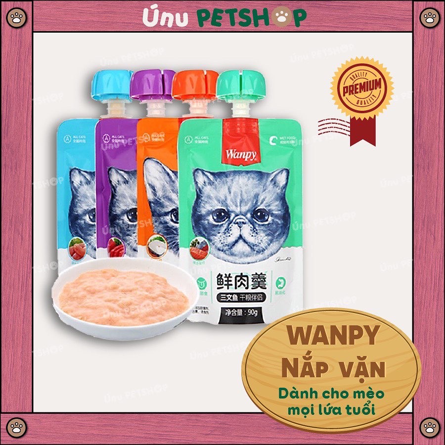 10 gói Pate WANPY nắp vặn cho mèo