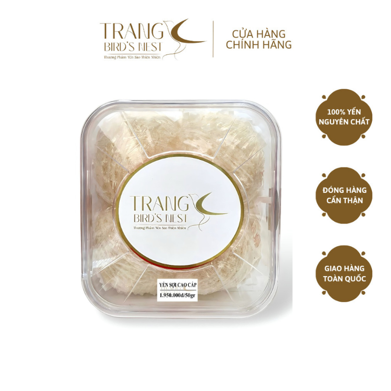 Yến Tinh Chế Loại 1 - Yến Sợi Cao Cấp Bổ Dưỡng, Bồi Bổ Sức Khỏe - Yến Sào Trang BirdNest