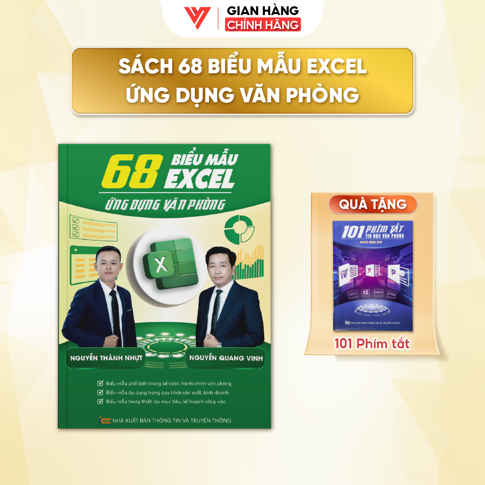 Sách 68 Biểu Mẫu Excel Ứng Dụng Văn Phòng Bí Quyết Tăng Hiệu Quả Công Việc