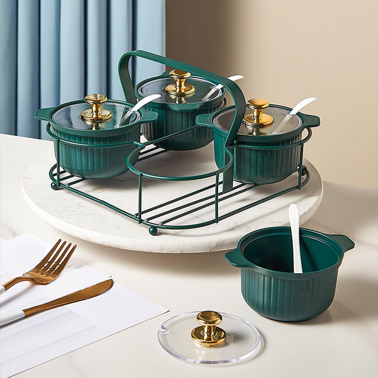 Seasoning Box Set Spice Shaker Seasoning Condiment Jar Set for Coffee Pepper