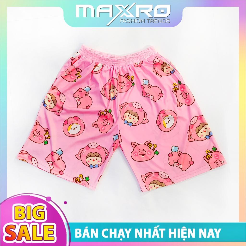 Quần đùi hoạt hình form rộng unisex nhiều mẫu xinh