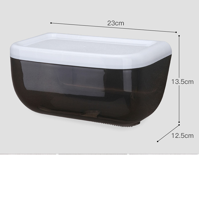 Hộp đựng khăn, giấy vệ sinh bằng nhựa ngăn bắn nước, hộp giấy vệ sinh dán tường siêu chắc chắn, tiện lợi GD284-HGVSDGian