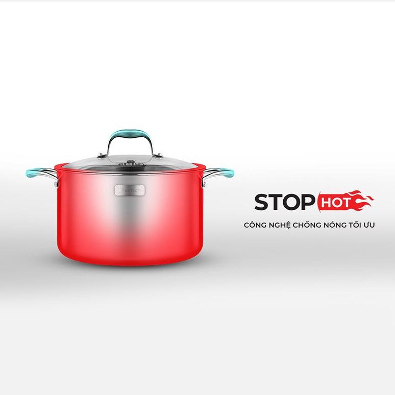 Nồi Inox 3 lớp cao cấp đáy liền Elmich Trimax XS EL-3748 size 24cm