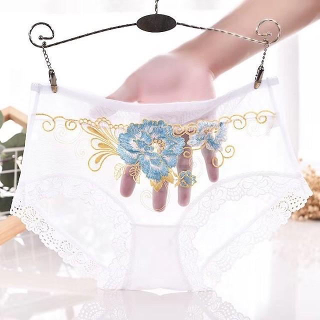 Quần lót thêu hoa phối ren cao cấp 988