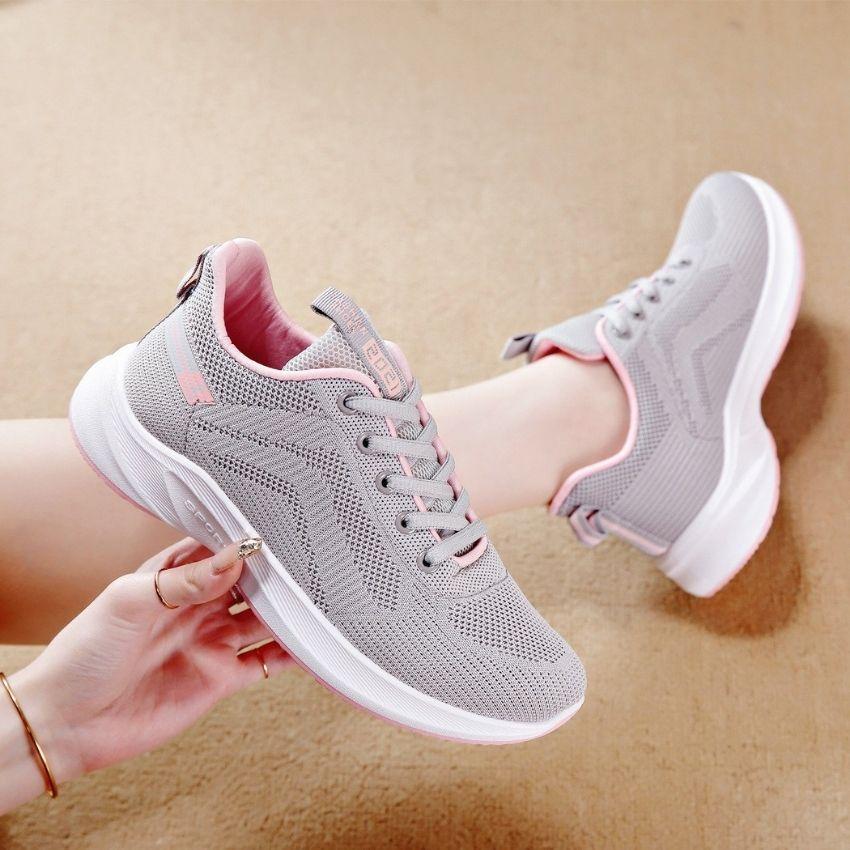 Giày Thể Thao Nữ Sneaker Siêu Nhẹ Chống trượt Mang Đi Làm,Chạy Bộ,Tập gym,Chơi Thể Thao SUNO GTTN14